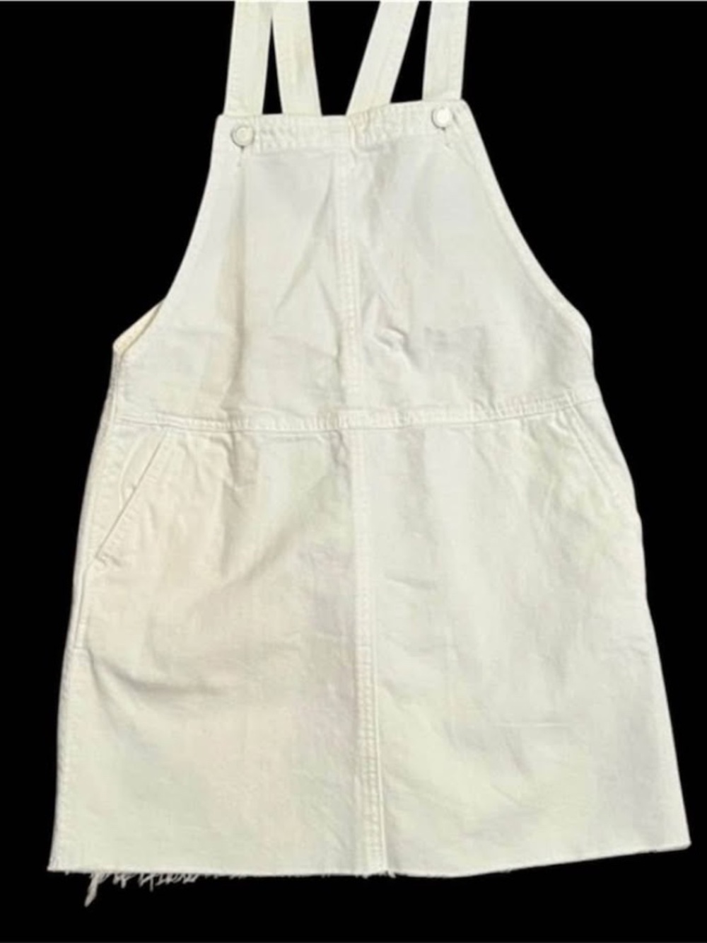 Size 25 [Blank NYC] White Dress Overall White Denim Dress